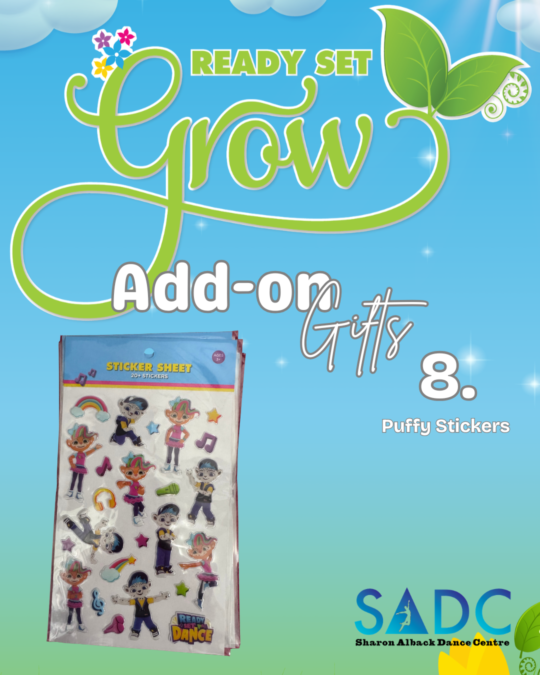 Twirl and Freeze Puffy Stickers - Ready Set Dance